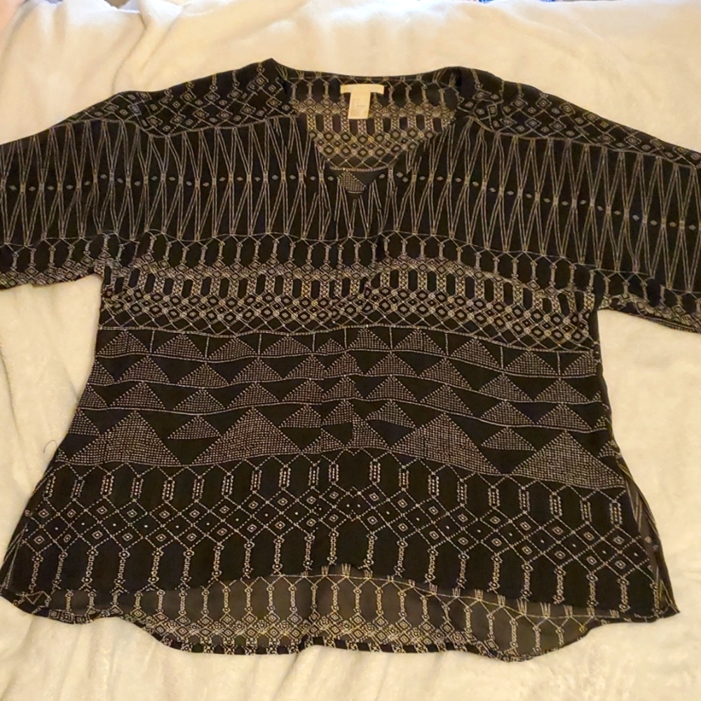 Back print top, H&M - Size 4